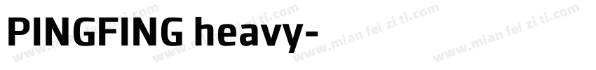 PINGFING heavy字体转换